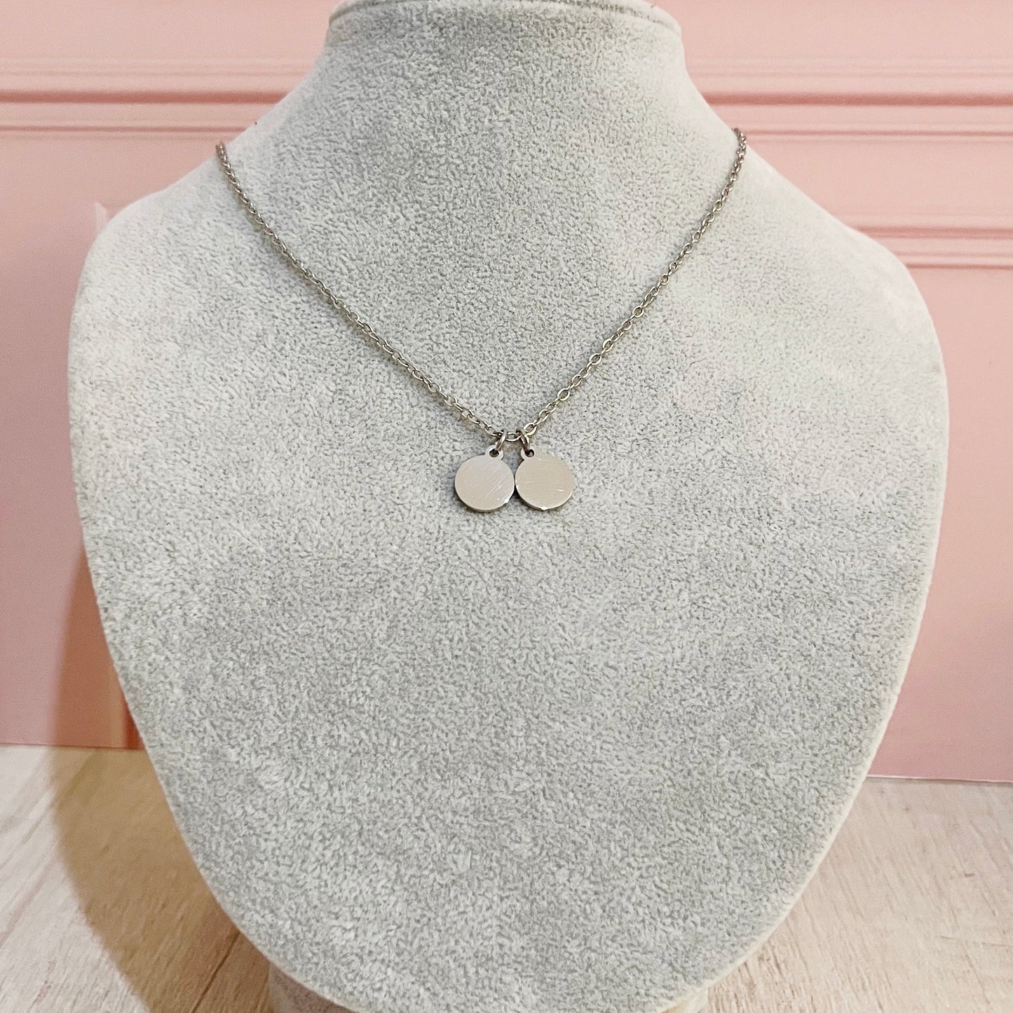 Collar tag redondo (no incluye cristal )