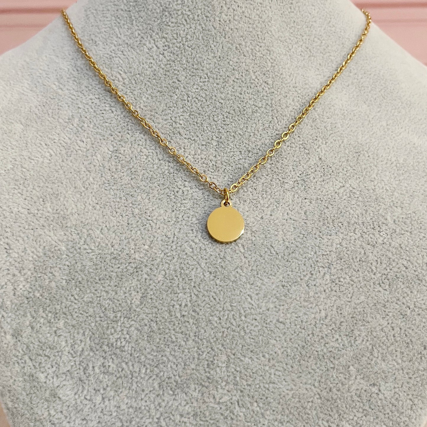 Collar tag redondo (no incluye cristal )