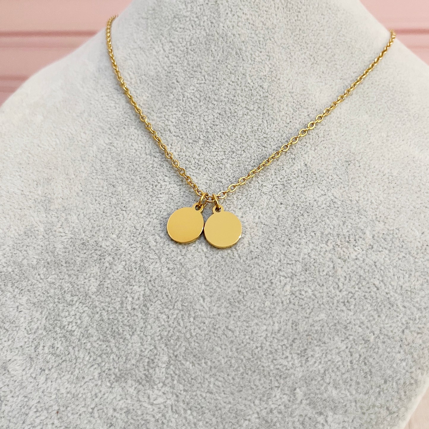 Collar tag redondo (no incluye cristal )
