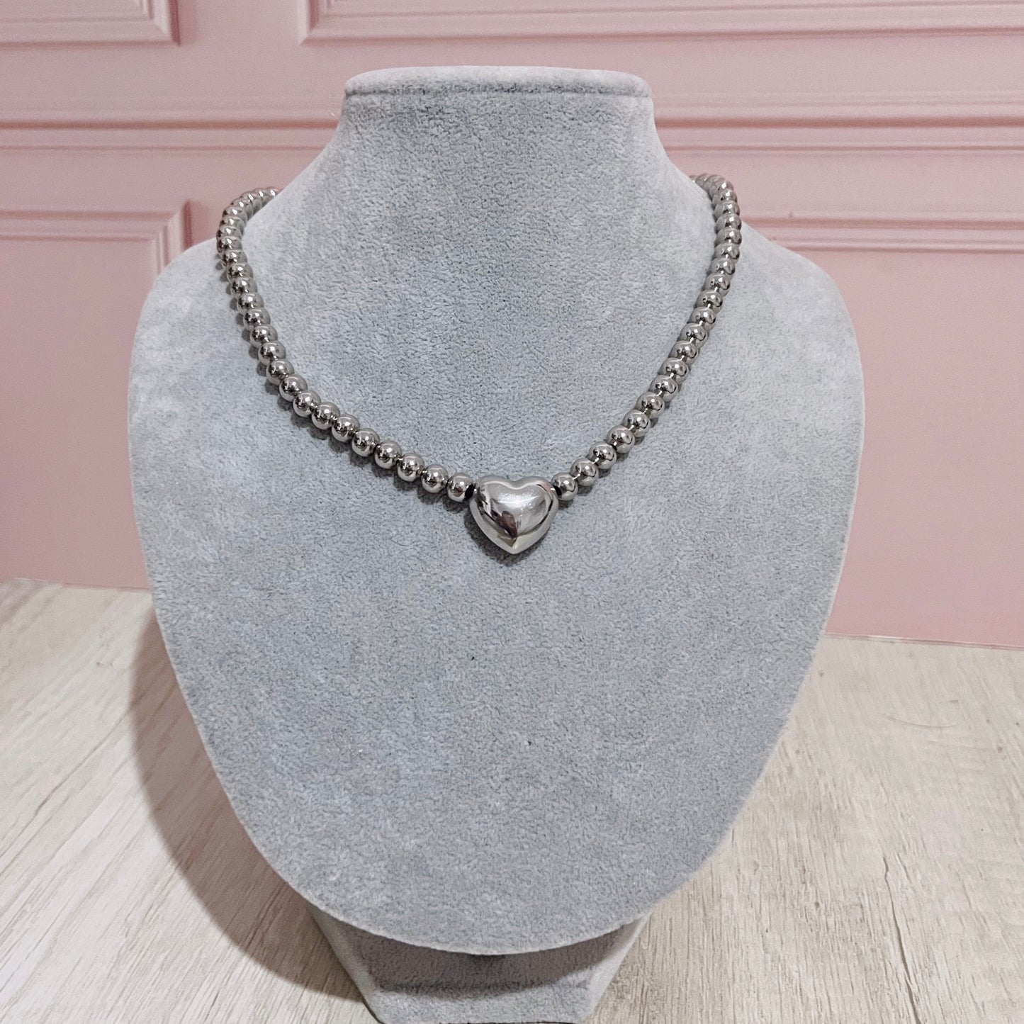 Collar corazón maxi
