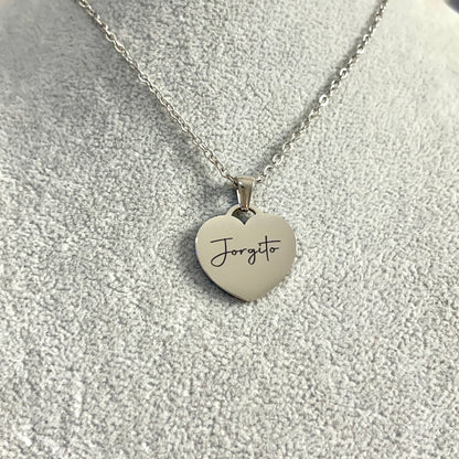 Collar corazón  grande