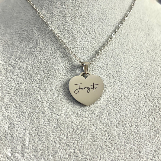 Collar corazón  grande