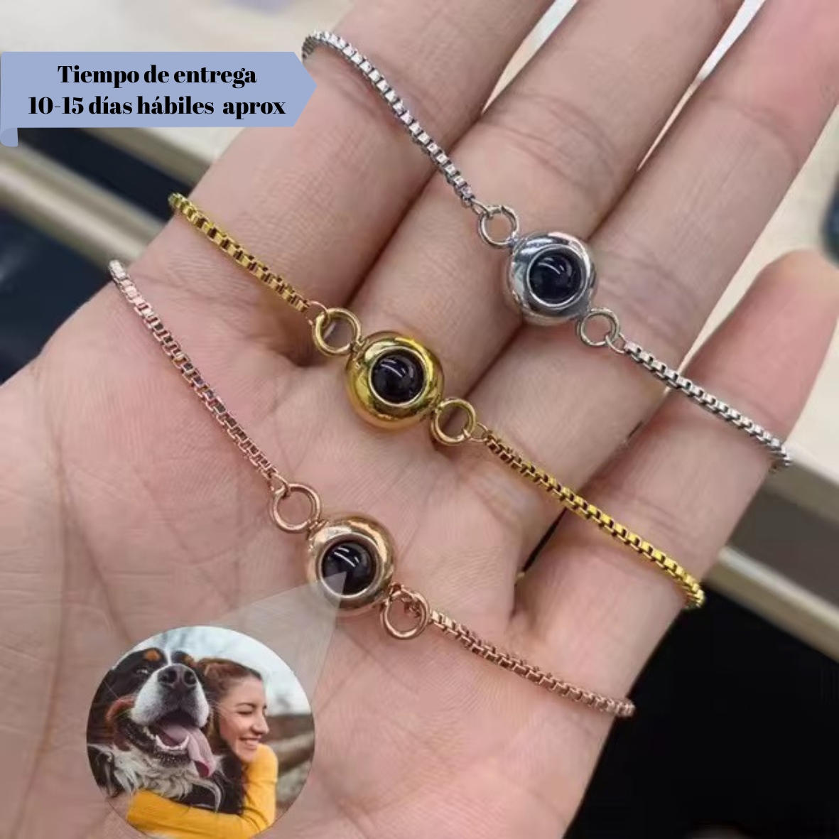 Pulsera de foto proyección ajustable
