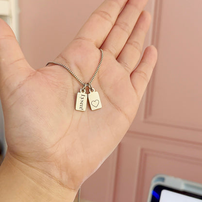 Collar tag 2   (no incluye cristal)