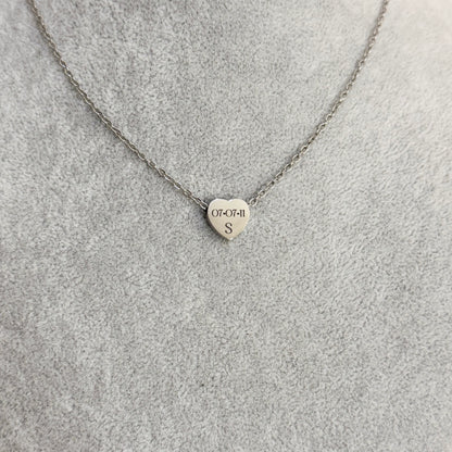 Collar corazón mini
