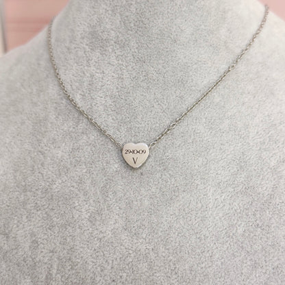 Collar corazón mini