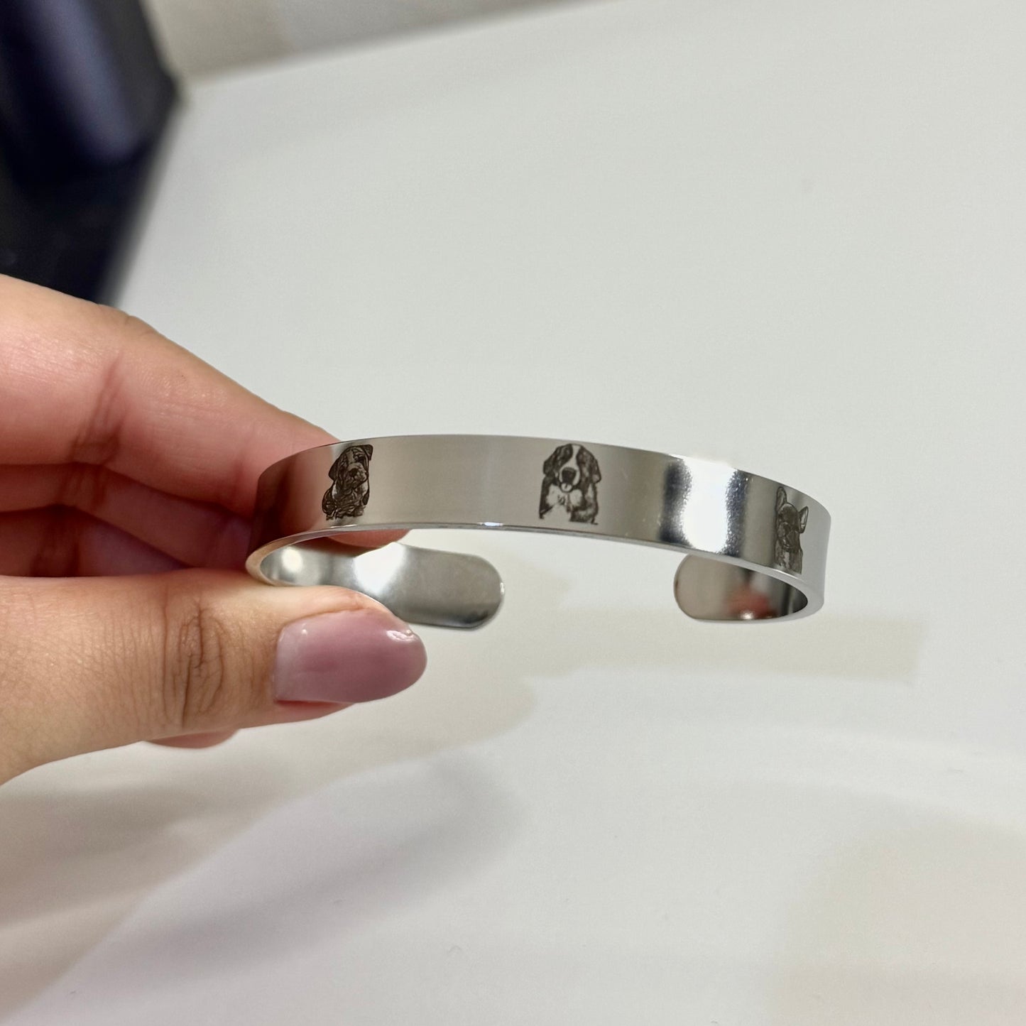 Brazalete con fotografía ( incluye grabado de 3 imágenes)