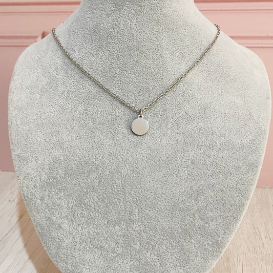 Collar tag redondo (no incluye cristal )