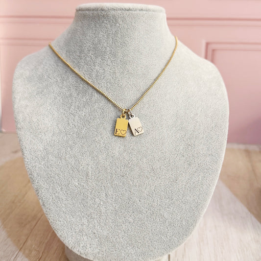 Collar tag 2   (no incluye cristal)