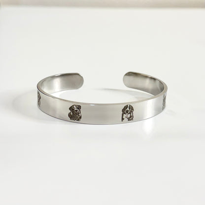 Brazalete con fotografía ( incluye grabado de 3 imágenes)