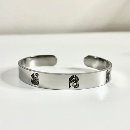 Brazalete con fotografía ( incluye grabado de 3 imágenes)