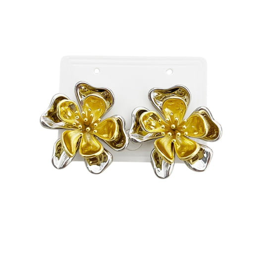 Aretes flor maxi