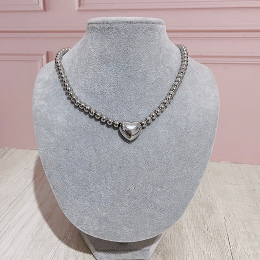 Collar corazón maxi