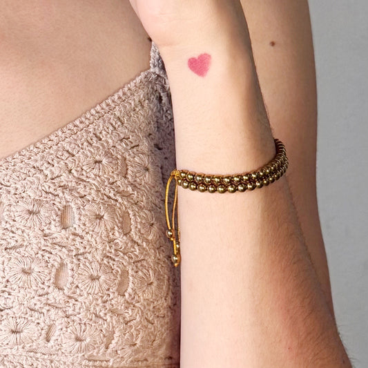Pulsera hematita ajustable